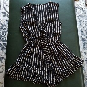 Black and white romper